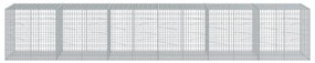 Cesto gabião com cobertura 600x100x100 cm ferro galvanizado