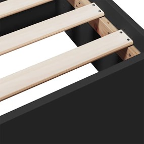 Estrutura cama c/ gavetas 75x190 cm derivados de madeira preto