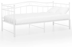 Estrutura sofá-cama de puxar 90x200 cm metal branco