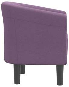 Poltrona Maiza - Em Tecido - Cor Roxo- 70x56x68 cm - Design Moderno