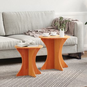 Conjunto de Mesas de Café 2 pcs Castanho 46 x 46 x 47 cm