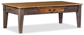 vidaXL Mesa de centro madeira maciça vintage 118x60x40 cm