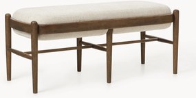 Banco estofado em madeira de carvalho Imara