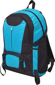 VidaXL Mochila para caminhadas 40 L preto e azul