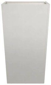 Vaso/floreira de jardim 45x45x75 cm aço inoxidável