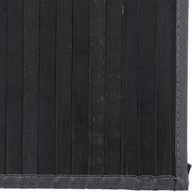 Tapete retangular 80x100 cm bambu preto