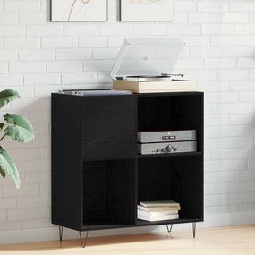 vidaXL Armário de Registros Carvalho Preto 84.5x38x90 cm Madeira Engenhariada
