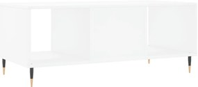 Mesa de centro 102x50x40 cm madeira processada branco