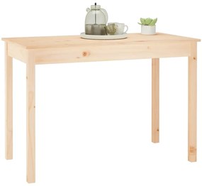 Mesa de jantar 110x55x75 cm madeira de pinho maciça