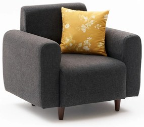 Sofá de 1 Lugar Noya – Antracite – 95x87x70 cm