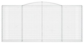 Cestos gabião arqueados 5pcs 400x30x180/200cm ferro galvanizado