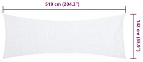 Rede de camuflagem com saco de arrumação 519x142 cm branco
