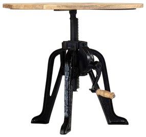 Mesa de apoio 60x(46-63) cm mangueira maciça e ferro fundido