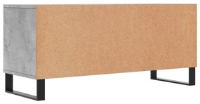 Móvel p/ TV 100x34,5x44,5cm derivados de madeira cinza cimento