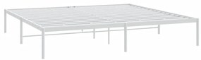 Estrutura de cama metal 200x200 cm branco