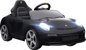 AIYAPLAY Carro elétrico de assento para crianças, controlável por controlo remoto, música, buzina, USB, cinto de segurança, para 3-5 anos, Preto | Aosom Portugal