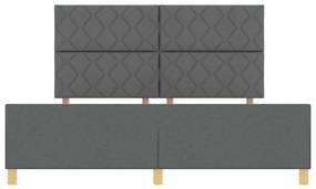 Estrutura de Cama vidaXL Cinza Escuro 180x200 cm de Tecido