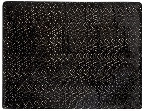 Cobertor preto e dourado 150 x 200 cm ALAZEYA Beliani