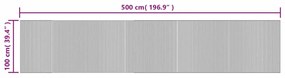 Tapete retangular 100x500 cm bambu preto