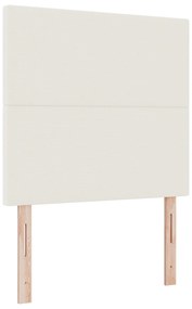 Cabeceira vidaXL Design Simples Creme 90 cm Tecido Corduroy