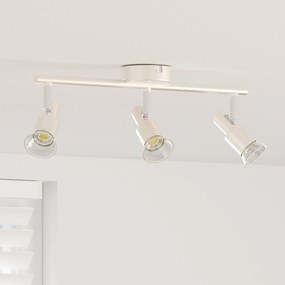 Spotlight de Teto 3 Vias Ajustáveis Níquel Escovado GU10