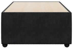 Estrutura de cama 80x200 cm veludo preto