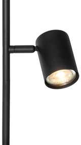 Smart vloerlamp zwart 3-lichts incl. 3 Wifi GU10 50mm - Jeana