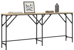 Mesa consola 180x29x75 cm derivados de madeira carvalho sonoma