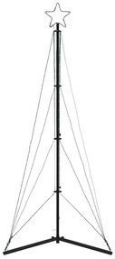 LED Árvore de Natal 363 LEDs Branco Quente 182 cm