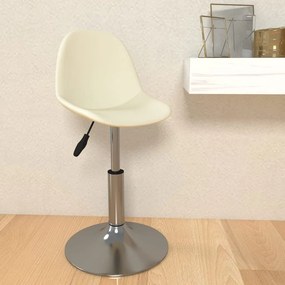vidaXL Banco de bar tecido cor creme