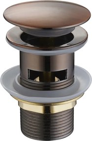 Mexen tampa click-clack redonda com transbordo, cobre antigo - 79920-45