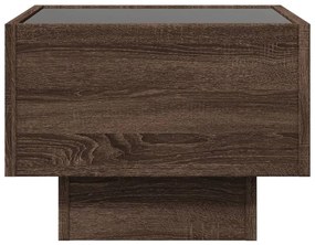 Mesa de apoio c/ LEDs 40x40x30 cm derivados de madeira