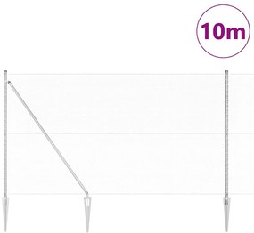 Cerca Hexagonal vidaXL 1.5x10 m Aço Galvanizado