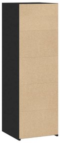 Armário alto 40x41x124 cm derivados de madeira preto