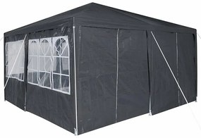 Tenda de Festa com 8 Laterais Antracite 4x4 m PE
