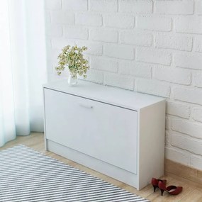 vidaXL Mesa com gaveta e armário 100x40x73 cm branco