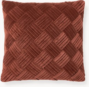 Capa de almofada em veludo com padrão estruturado Sina