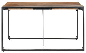 Mesa de jantar 140x140x75 cm madeira maciça