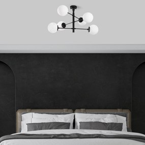 Candeeiro Arge – Preto – 75 x 75 x 40 cm