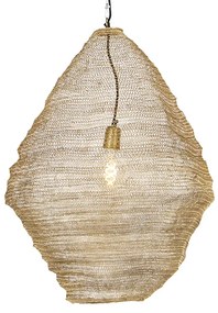 Candeeiro de suspensão oriental dourado 60cm - Nidum