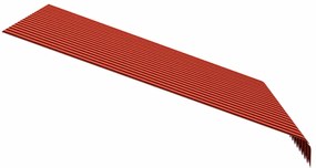Lona para toldo 300x250 cm laranja e castanho
