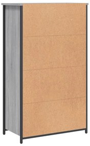 Aparador alto 62x32x103,5 cm derivados de madeira cinza sonoma