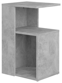 Mesa de apoio 36x30x56 cm contraplacado cinzento cimento