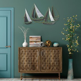 Acessório Decorativo de Parede Barbaros – Multicolor – 125 x 74 x 8 cm