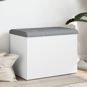 vidaXL Banco de arrumação 62x42x45 cm derivados de madeira branco