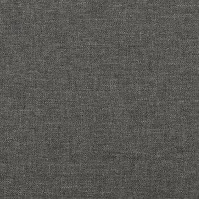 Estrutura de cama sem colchão 120x200 cm tecido cinzento-escuro