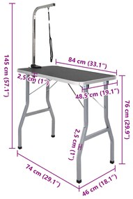 Mesa de aliciamento com um laço ajustável, p/ cão, gato