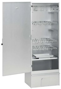 Defumador com mesa aço galvanizado