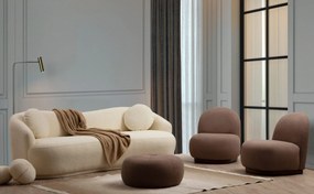 Sofá de 3 Lugares Ancona – Creme – 225x76x98 cm