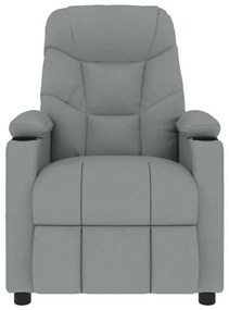 Poltrona de massagens tecido cinzento-claro